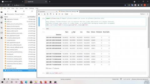 013 yfinance Coding Example