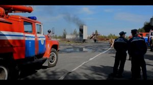 Соревнования ГДЗС, подача лафетного ствола | ПОЖАРКА № 8| Арболитич