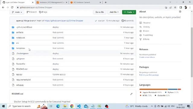 Ci/CD | AWS | GitHub Actions | Revenue at Wekends for Online Shoppers Project | Demo