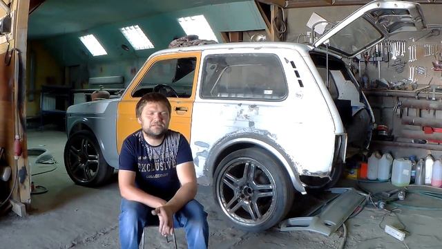 Нива на больших колесах