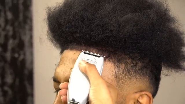 Afro Curl Hair Unit/ Burst Fade by @mickeydabarber смотреть онлайн