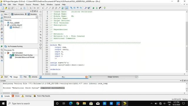 Full Adder in Xilinx using Verilog/VHDL, Full Adder, Verilog/VHDL in VLSI by Engineering Funda