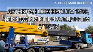 АВТОКРАН LIEBHERR LTM 1250, ПРИВОЗИМ И ПРИСОЕДИНЯЕМ ТРЕЛУ