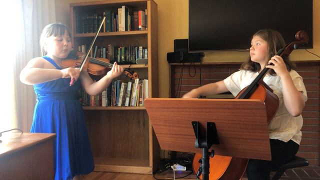 Etude violin and cello duet from Ariadne's book one recital смотреть онлайн