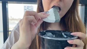 Паста из голубой узбечки АСМР Хруст мелом / Clay and Chalk ASMR mukbang