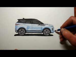 Как нарисовать машину Land Rover