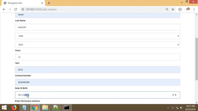 Student Management System Project  || Python Django Sqlite Bootstrap