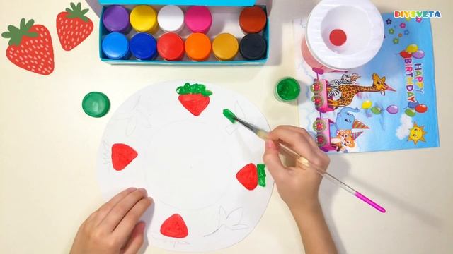 «Тарелочка» Роспись. видеоуроки по рисованию для детей 5-6 лет #изо #какнарисовать #рисование