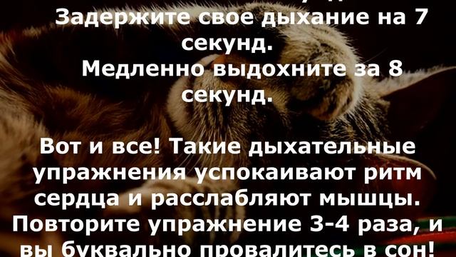 Как заснуть за 1 минуту