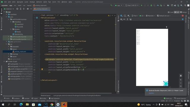 Приложение Заметки на Java в Android Studio. Урок 04. Добавляем элементы на Лэйаут. смотреть онлайн