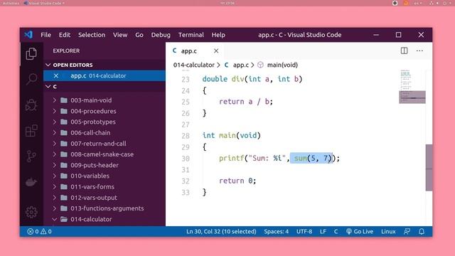 Язык Си. #069. Пишем калькулятор. смотреть онлайн