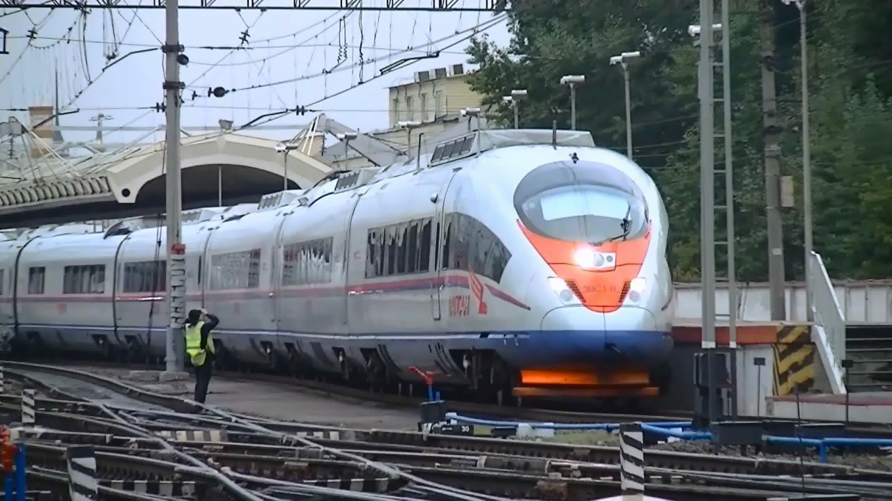 "Сапсан" ЭВС1-10 (с ЭВС1-09) Москва - Санкт-Петербург смотреть онлайн