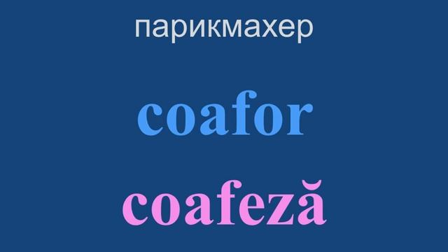 РУМЫНСКИЙ ЯЗЫК - профессии