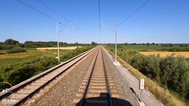 Cab ride Zagreb - Koprivnica (Croatian Railways) - train drivers view in 4K