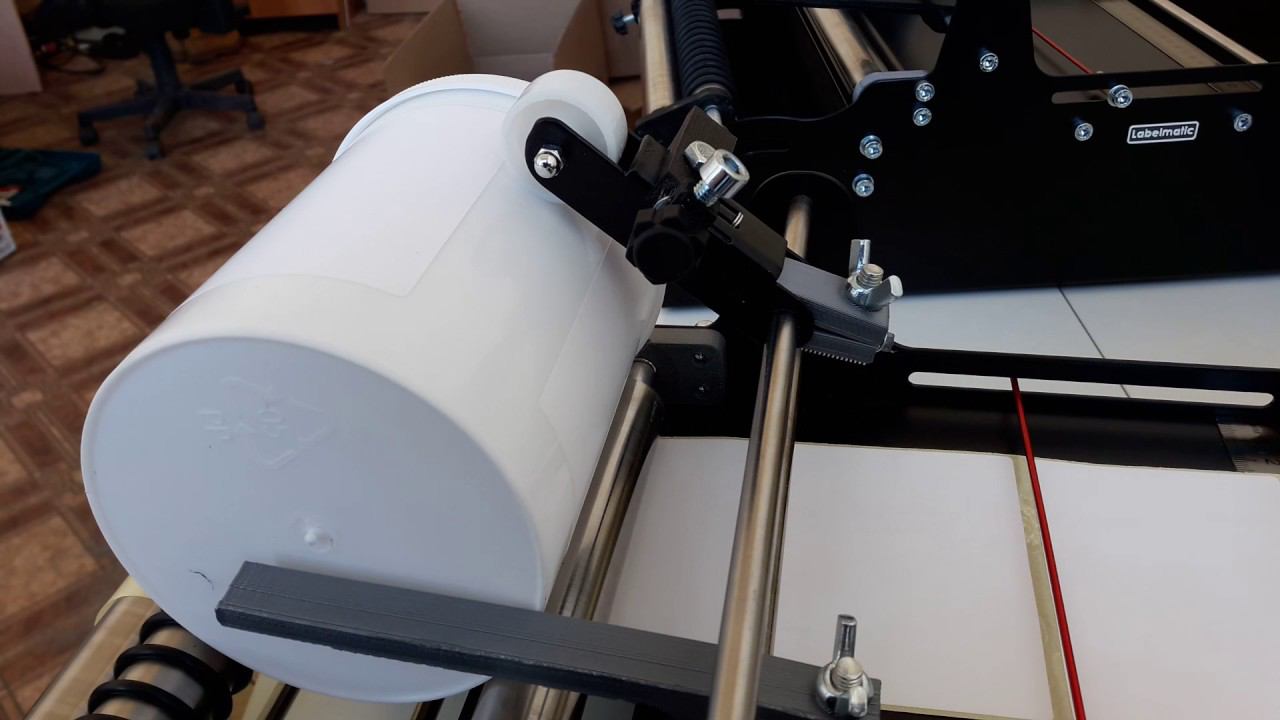 Тест нанесения этикетки с выступающей крышкой смотреть онлайн