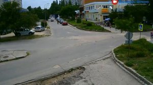 Перекрёсток в Щёлкино, 01.07.2015 - time-lapse с камеры 2