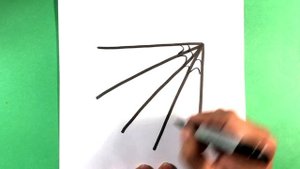 How to Draw Spider web - Halloween Drawings