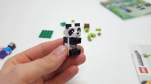 Review!LEGO MINECRAFT 30672 Steve and Baby Panda