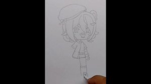 Как нарисовать персонажа из игры Gacha life // How to draw gacha life character // gacha // гача