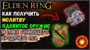 Elden Ring  Секретная молитва ядовитое оружие и прах гниющего бродячего пса