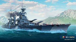 Мир кораблей. 2024г. бой на Итальянском крейсере NAPOLI 10 лвл. Имба но у меня не получается