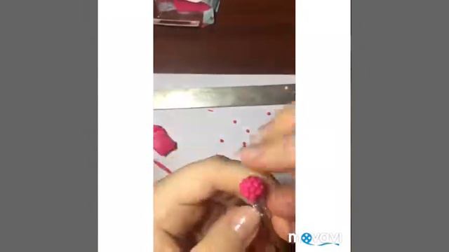 DIY:Малина из полимерной глины.🍓
