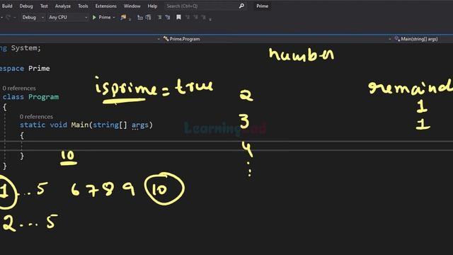 C# Program to Check User Input for Prime or Composite Number ( Explained in Detail )