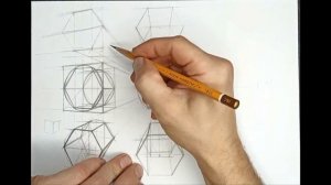 Шестигранник построение /Drawing a Hexagon