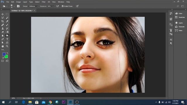Adobe Photoshop Part 20 | Mencerahkan/Menggelapkan Objek dengan Dodge Tool, Burn Tool, & Sponge Too