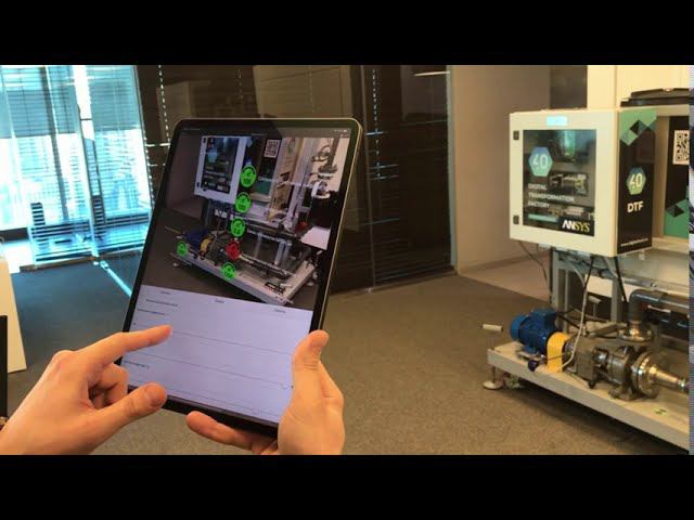 Vuforia Studio. Демонстрация подсистемы дополненной реальности (AR) демонстратора насосной установки