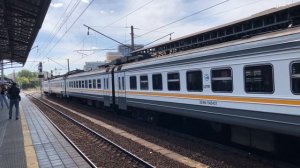 ЭД4М-0484 Перекраска Наше Подмосковье и ЭГ2ТВ-033 Иволга 2.0 МЦД ЦППК На Савёловском вокзале