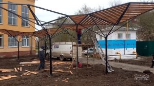 Фролово. Сквер учителя - новые объекты.mp4