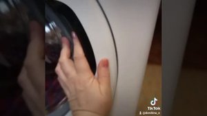 Стирка моих вязаных тапочек в машинке, эксперимент.