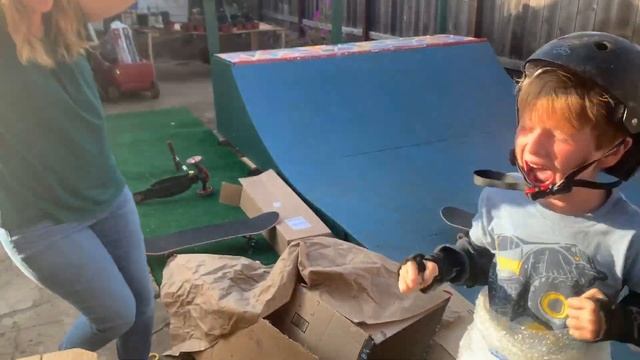 First drop in on skateboarding halfpipe ramp overcome with emotion смотреть онлайн