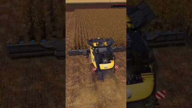 Harvesting Sunflowers - New Holland Harvester - Farming Simulator