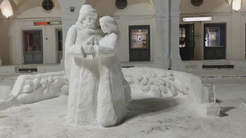 Фестиваль Скульптур из снега в Костроме 2024 Часть 2.