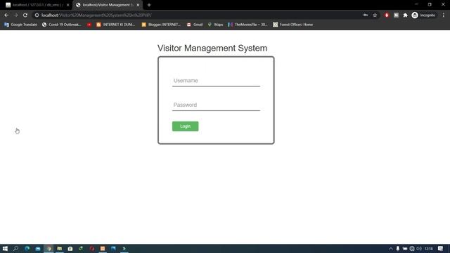Visitor Management System in PHP and Mysql