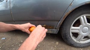 КАК УБРАТЬ РЖАВЧИНУ С АВТО!!! тест дешевой химии с магазина БИ-БИ.