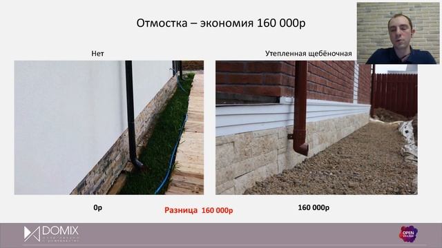 Экономия при строительстве дома. Положительный и отрицательный опыт на примере проекта АСК Domix смотреть онлайн