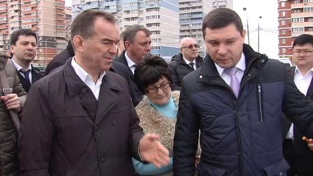Вениамин Кондратьев посетил Музыкальный микрорайон Краснодара.mp4