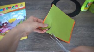 Осенний венок из цветной бумаги своими руками/осеняя поделка с детьми