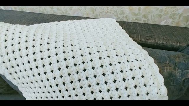 Детский плед вязаный крючком