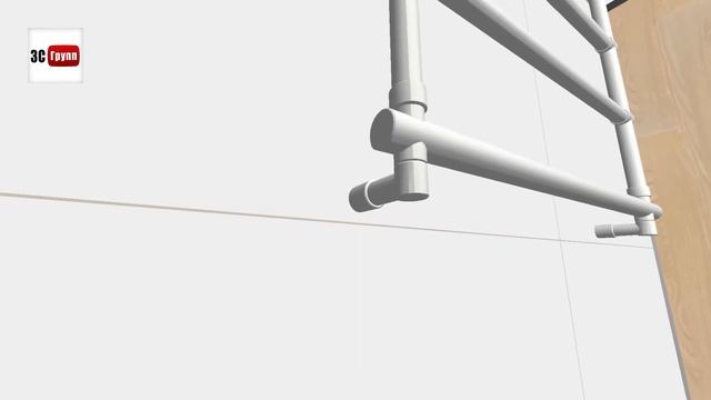 Плитка «Deco» Cersanit вариант раскладки в интерьере ванной | 3D-дизайн смотреть онлайн