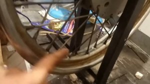 Самодельный станок для выравнивания колеса мотоцикла Минск, покраска дисков
