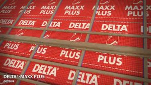DELTA MAXX PLUS диффузионная мембрана с клеящей лентой