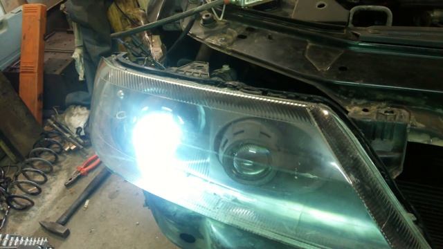 2 Би-линзы в фару + поворот смотреть онлайн