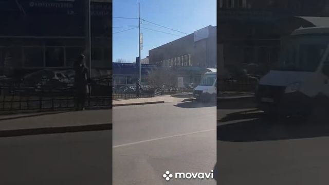 г. Иркутск от центрального рынка до ЖД Вокзала, апрель 2021г. смотреть онлайн