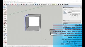 Plano de Corte no Sketch Up /  CutList  /  MaxCut 2-3