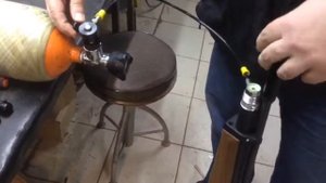 Заправка пневматической винтовки АЛЕКС