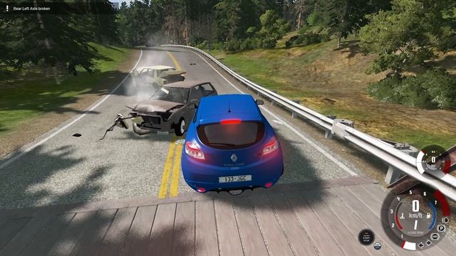 BeamNG Drive | CrashBoom | Realistic car crash | February 7, 2022 | 2K Gameplay RENAULT MEGANE смотреть онлайн